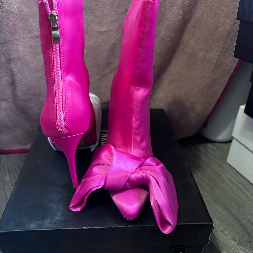 Pink Elephant Black Surface